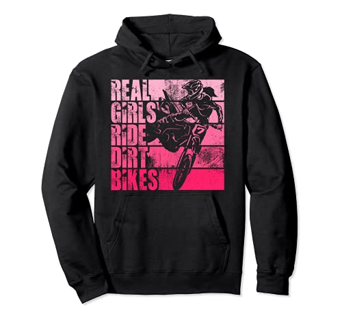 Real Girls Ride Dirt Bikes Enduro Motocross Motocicleta Mx Sudadera con Capucha