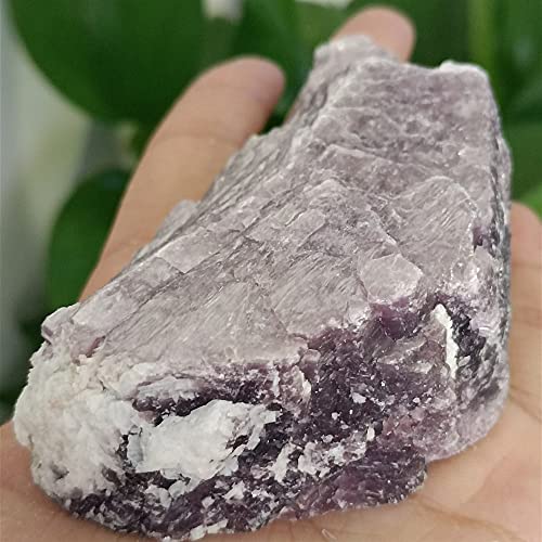 REAPP Piedras Decorativas Lepidolito Natural Cristal de Cristal áspero Ziyun Madre Rock Stones Luminoso Espécimen Púrpura Mica Decorati 1pc (Color : Púrpura, Size : 1pc)