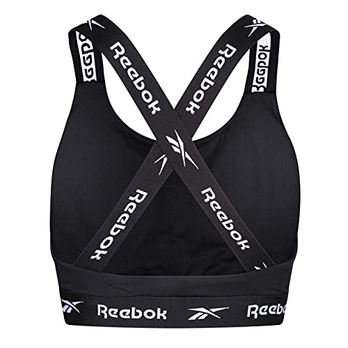 Reebok Womens Crop Top Dollie Black Camiseta, Negro, S Mujer