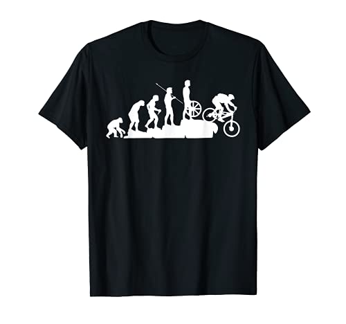Regalo para el ciclista de montaña MTB Evolution Downhill Camiseta