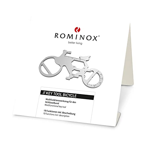 Regalo: Rominox herramienta multifunción 19 funciones, para bicicleta, bicicleta de montaña, bicicleta Gravel Bike, acero inoxidable, descripción de funcionamiento, para viajes