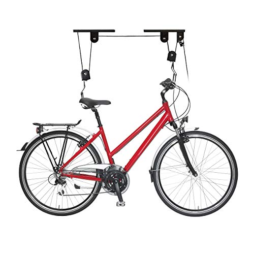 Relaxdays Soporte Bicicletas Telescópico, Colgador para 2 Bicis