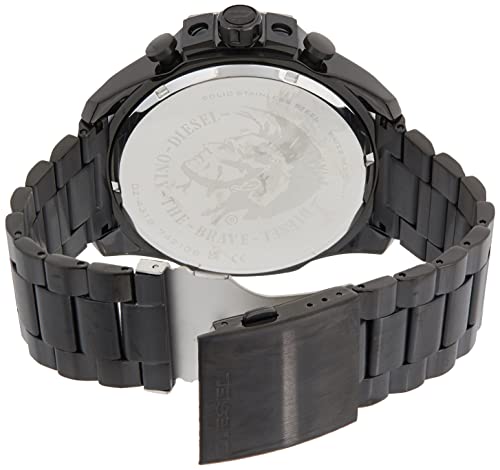 Reloj cronógrafo Mega Chief Diesel para hombre, tamaño de la caja 59 mm, reloj de acero inoxidable