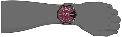 Reloj cronógrafo Mega Chief Diesel para hombre, tamaño de la caja 59 mm, reloj de acero inoxidable