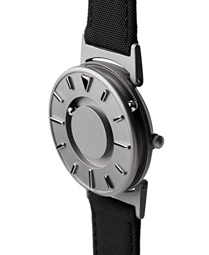 Reloj de Cuarzo Eone Bradley Canvas Noir, 40 mm, Plata, Piel, BR-C-Black