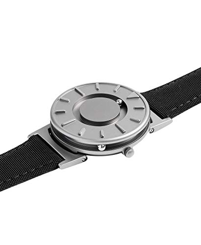 Reloj de Cuarzo Eone Bradley Canvas Noir, 40 mm, Plata, Piel, BR-C-Black