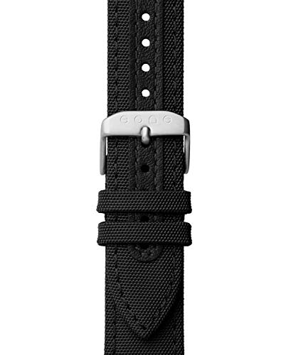 Reloj de Cuarzo Eone Bradley Canvas Noir, 40 mm, Plata, Piel, BR-C-Black