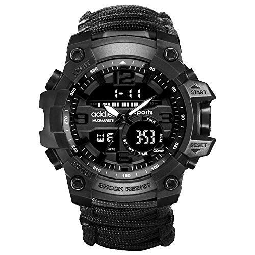 Reloj tactico Militar Relojes Supervivencia Militar Multifuncional Relojes Brújula para Hombre