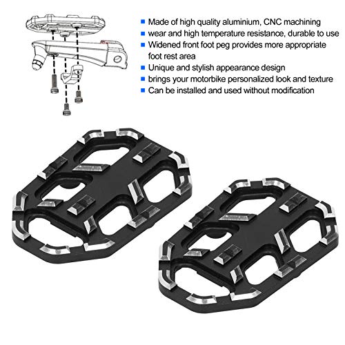 Reposapiés, Pedales delanteros Pedales delanteros de motocicleta Pedales de pedales ensanchados para CB500X 2015-2016 para NC750X / NC750S 2014-2020