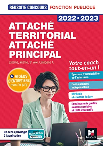Réussite Concours - Attaché territorial, Attaché principal Cat. A - 2022-2023 - Préparation complète (French Edition)
