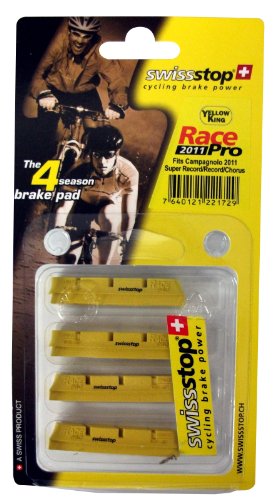  Rex Articoli Tecnici Race Pro  Kit de 4 Zapatas, Unisex, Amarillo/Carbono