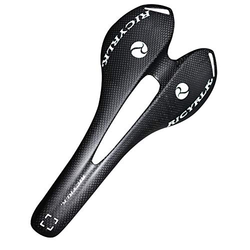 RICYRLK para Mujeres y Hombres Super Ligero de Fibra de Carbono Ciclismo Sillines,Bicicleta de Carretera/Bicicleta de montaña Carbono Sillines 275 * 143mm