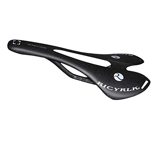 RICYRLK para Mujeres y Hombres Super Ligero de Fibra de Carbono Ciclismo Sillines,Bicicleta de Carretera/Bicicleta de montaña Carbono Sillines 275 * 143mm