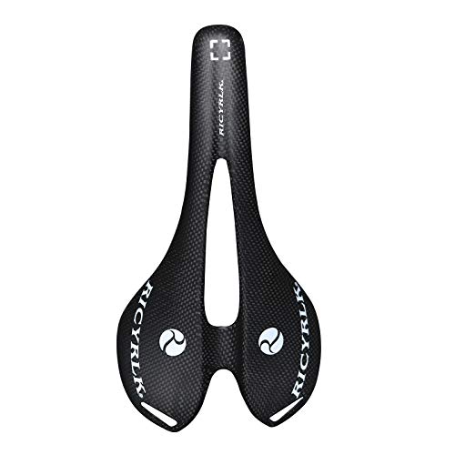 RICYRLK para Mujeres y Hombres Super Ligero de Fibra de Carbono Ciclismo Sillines,Bicicleta de Carretera/Bicicleta de montaña Carbono Sillines 275 * 143mm