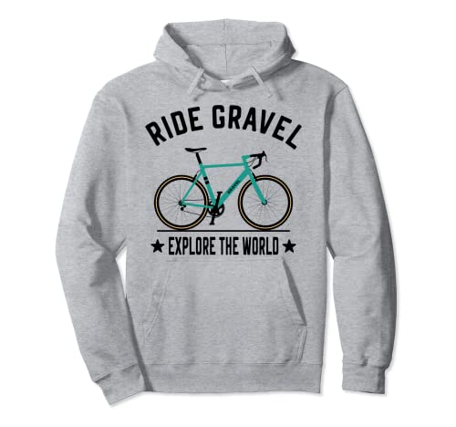 Ride Gravel Bike Bicicleta de Ciclocross and Bikepacking Sudadera con Capucha