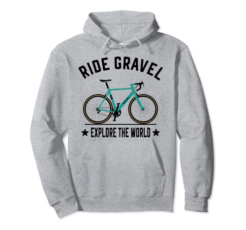 Ride Gravel Bike Bicicleta de Ciclocross and Bikepacking Sudadera con Capucha