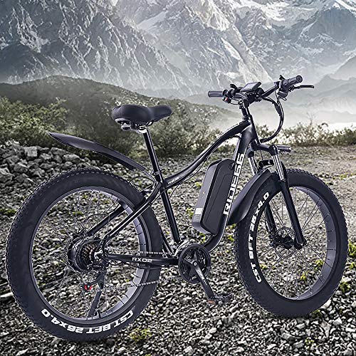 ride66 Bicicleta Electrica de Montaña para Adulto Hombre Mujer MTB 26" 1000W 48V 16Ah Ebike (Negro)