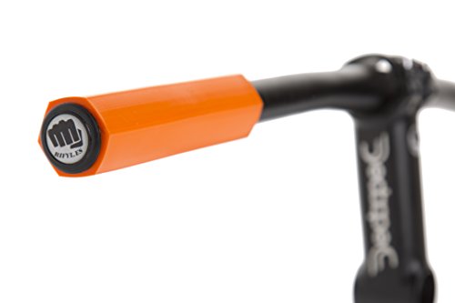 Ridefyl 11030 Puños de Bicicleta, Unisex-Adult, Naranja, Talla única