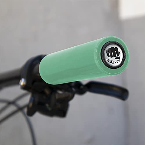 Ridefyl Comfy Puños de Bicicleta MTB, Adultos Unisex, Menta, 32 mm