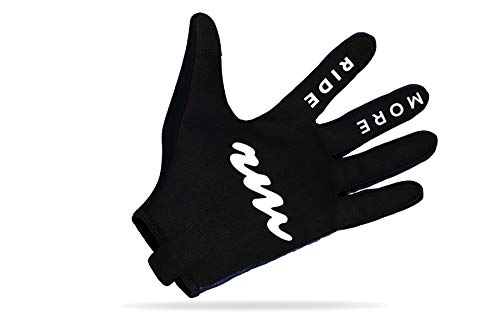 RideMore – Guantes de Ciclismo para Hombre y Mujer | para BMX, Scooter, MTB y Ciclistas | Guantes Finos con Slip-On, Fuerte Agarre y Pantalla táctil (Cartoon,S)