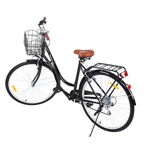 Ridgeyard 28" 7 velocidades de la luz de la bici señoras de la ciudad de bicicletas deportes al aire libre urbano de la ciudad de bicicletas Shopper bicicletas de ciudad Hombre de la bici