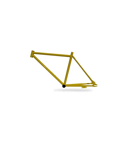 Riscko 001l Cuadro Bicicleta Personalizada Fixie Talla L Amarillo Fluor