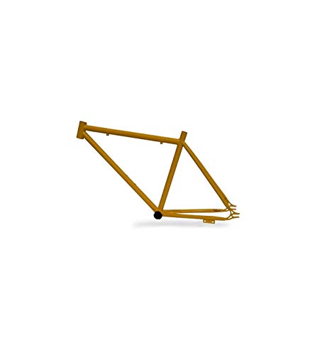 Riscko 001l Cuadro Bicicleta Personalizada Fixie Talla L Amarillo Fluor