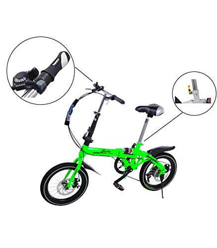 Riscko Wonduu Bicicleta Plegable Super Bike Bep-32 Negro