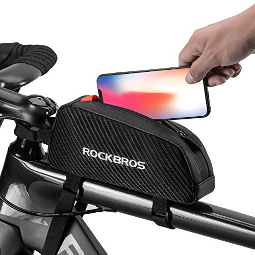 ROCKBROS Bolsa Cuadro de Bicicleta Tubo Superior 1L para Teléfono Móvil iPhone X XS MAX XR 7 8 Plus Ciclismo Triatlón