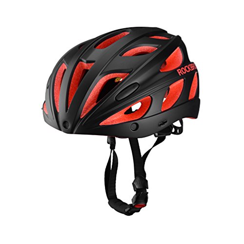 ROCKBROS Casco Integral para Ciclismo Desmontable Ajustable Ultraligero con Visera y Gafas para Bicicleta de Montaña y de Carretera Tamaño 57-62cm para Hombre y Mujer
