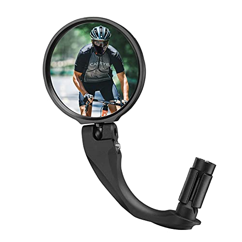 ROCKBROS Espejo Retrovisor Redondo de Bicicleta 360°Adjustable Para Manillar de Bicicleta MTB Carretera Ciclismo，1 pieza
