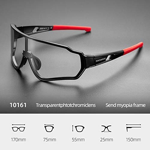 ROCKBROS Gafas Fotocromáticas/Polarizadas de Sol para Hombre y Mujer Protección UV400 para Bicicleta Pesca Running Conducir Deportes al Aire Libre