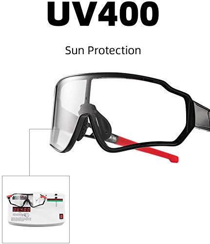 ROCKBROS Gafas Fotocromáticas/Polarizadas de Sol para Hombre y Mujer Protección UV400 para Bicicleta Pesca Running Conducir Deportes al Aire Libre