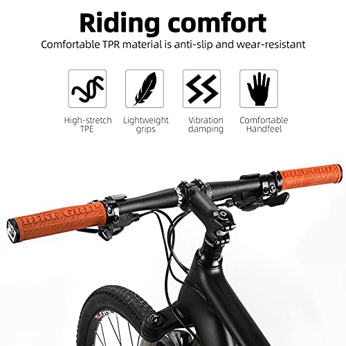 ROCKBROS Puños Bicicleta Ergonómicos de Goma Antideslizantes para MTB BMX Bicicleta Plegable, Universal