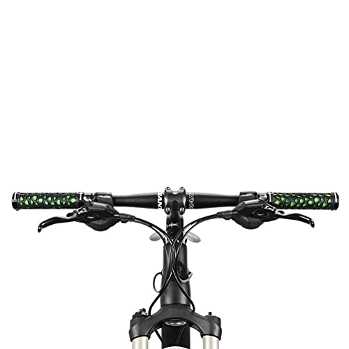 ROCKBROS Puños de Bicicleta Manillar con Doble Bloqueo Antideslizante Ultraligero Suave de Goma para MTB Bici de Carretera 2,22 cm