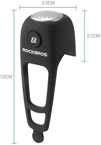 ROCKBROS Timbre Bicicleta Electrónico Mini E-Bell Impermeable para Patinete MTB 3 Sonidos Accesorio para Ciclismo