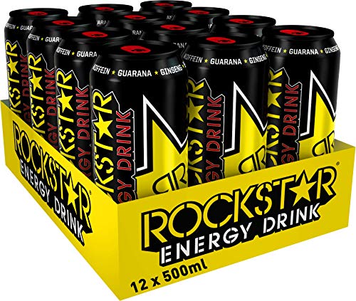 Rockstar Energy 500Ml, Bebida Energética - Pack de 12