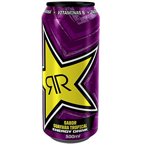 Rockstar Energy Guava 500ml, bebida energética – Pack de 12