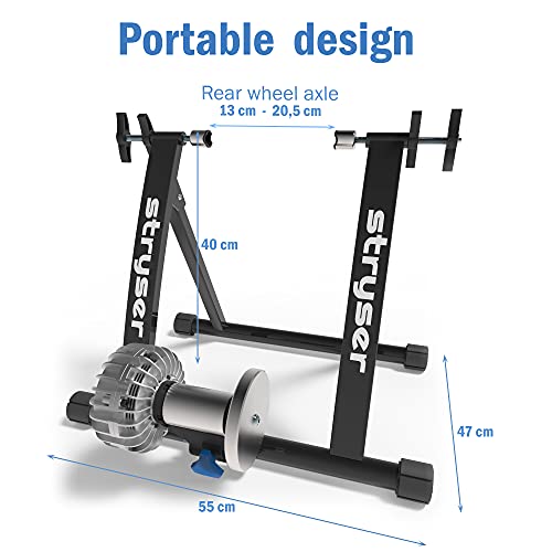 Rodillo para Bicicleta de fluidos - Entrenamiento en Interior con Bicicletas de montaña y Carretera, para Ruedas de 26 a 29 Pulgadas