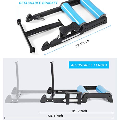 Rodillos de entrenador de bicicleta Entrenamiento de ciclismo de ejercicio en el hogar para el hogar Entrenador de bicicleta de fitness para bicicleta de carretera MTB de 24 a 29 pulgadas 700C