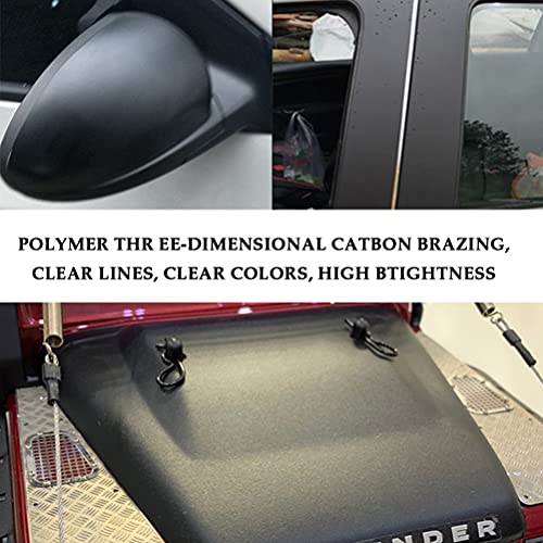 Rollo de vinilo negro mate para coche de 3 m, adhesivo de vinilo con raspadores, autoadhesivo, libre de burbujas de aire, elástico, impermeable, para decoración interior y exterior, laptops