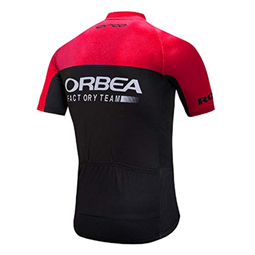 Ropa Ciclismo Verano Hombre Ciclismo Maillot Cortos con Tres Bolsillos