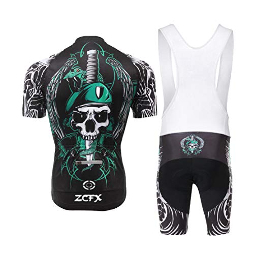 Ropa de Ciclismo Equipos de Ciclismo al Aire Libre para Hombres Bicicleta Ropa Deportiva Camisa de Manga Corta de Verano + Pantalones Cortos con Correa Talla XXL Color 1102