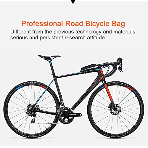 Roswheel Bicicleta Bolsas, Bolsa Bicicleta, Material Jacquard Bolsa Tubo Bicicleta Bolsas para el Manillar para de la Bici del Camino(0,4L)