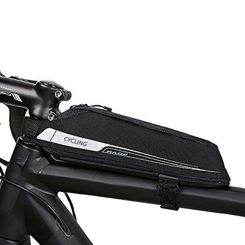 Roswheel Bicicleta Bolsas, Bolsa Bicicleta, Material Jacquard Bolsa Tubo Bicicleta Bolsas para el Manillar para de la Bici del Camino(0,4L)