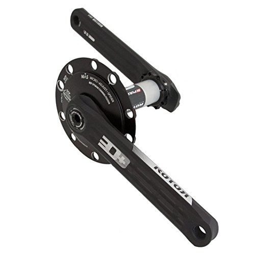 ROTOR 3D + inpower mas Sr 175 – 130 Black Carreras W Medición Manivela, Negro, 175