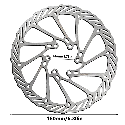 Rotor de Freno de Disco de 180 Mm Frenos de Disco de 160 Mm Rotor Flotante de Acero Inoxidable Rotor de Bicicleta de Montaña Rotor Flotante de Bicicleta Para La Mayoría de Las Bicicletas 2 Piezas