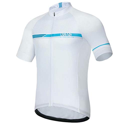 ROTTO Maillot Ciclismo Hombre Camiseta Ciclismo Manga Corta Maillot MTB Serie de línea Simple