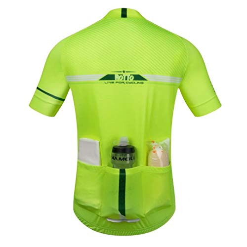 ROTTO Maillot Ciclismo Hombre Camiseta Ciclismo Manga Corta Maillot MTB Serie de línea Simple