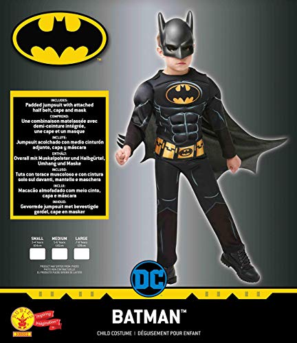 Rubies - Batman Black Core Deluxe Disfraz para Niños, Negro, M (5-7 años), 300002-M